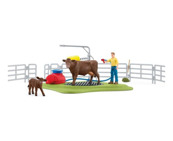 Figurka Schleich Schleich Farm World cow washing station, play figure Фигурки и герои