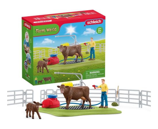 Figurka Schleich Schleich Farm World cow washing station, play figure Фигурки и герои