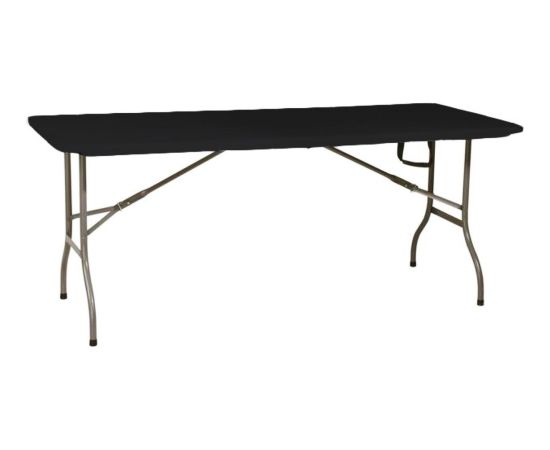 Saska Garden STÓŁ CATERINGOWY SKŁADANY W WALIZKĘ 180x70x74CM MAX.100KG CZARNY Jaunumi -Dārzam