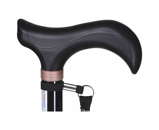 Actionmed Laska inwalidzka, regulowana (czarna) Jaunumi - Sports