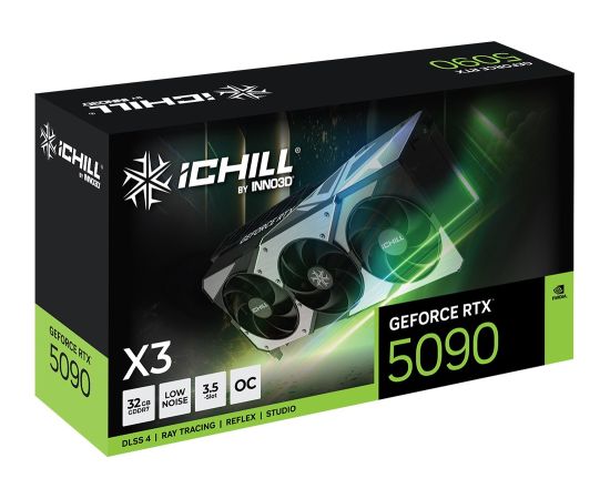 Inno3D iChill GeForce RTX 5090 X3 NVIDIA 32 GB GDDR7 Grafiskās video kartes