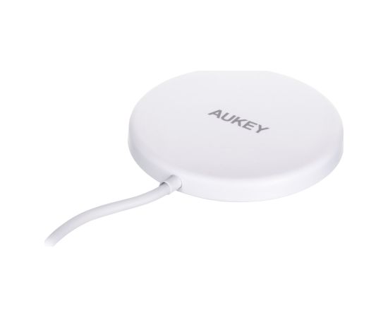 Aukey AUEKY Aircore Magnetic LC-A1 Wireless magnetic charger QI USB-C 15W White Зарядные устройства