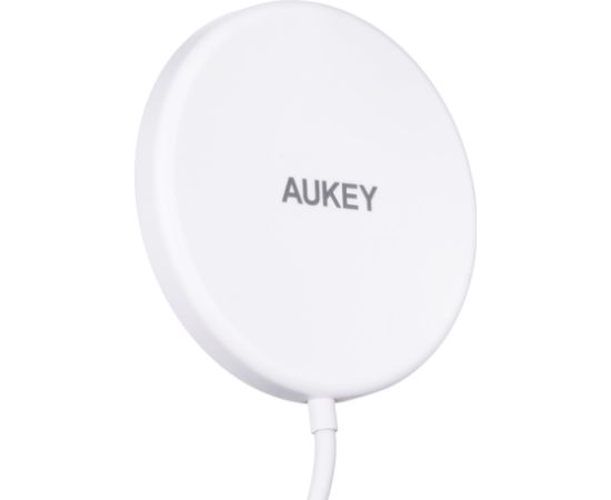 Aukey AUEKY Aircore Magnetic LC-A1 Wireless magnetic charger QI USB-C 15W White Зарядные устройства