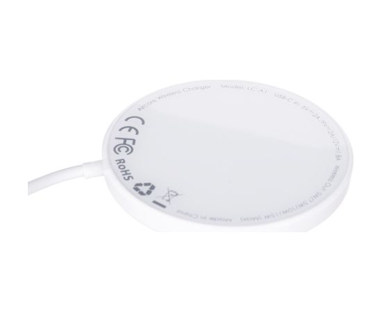 Aukey AUEKY Aircore Magnetic LC-A1 Wireless magnetic charger QI USB-C 15W White Зарядные устройства