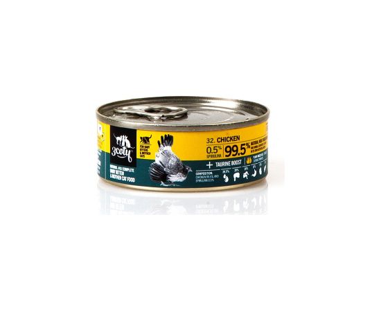 3COTY Chicken with spirulina For kittens and nursing cats - wet cat food - 80g Kaķu konservi