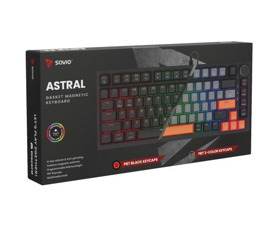 Savio ASTRAL BLACK JADE keyboard Gaming USB QWERTY US International Клавиатуры