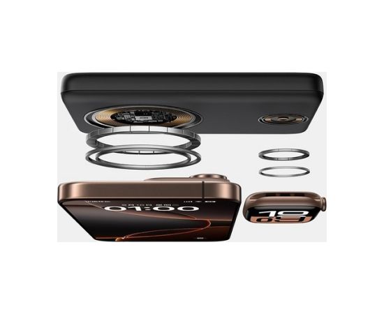 LiPo PowerBank 10000mAh 27W bezvadu QI + iWatch, ar magnētu Magsafe melns EnerFill FR11 BASEUS Power Banks