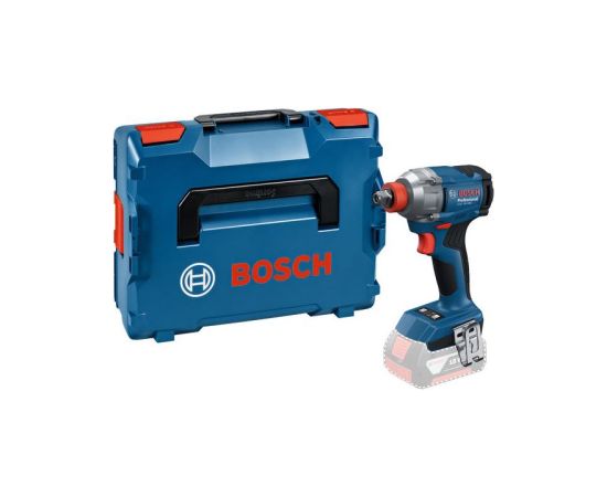 Triecienatslēga-skrūvgriezis Bosch GDX 18V-285 Professional; 18 V (bez akumulatora un lādētāja) + L-BOXX 136 Trieciena uzgriežņu pistoles ar akumulatoru
