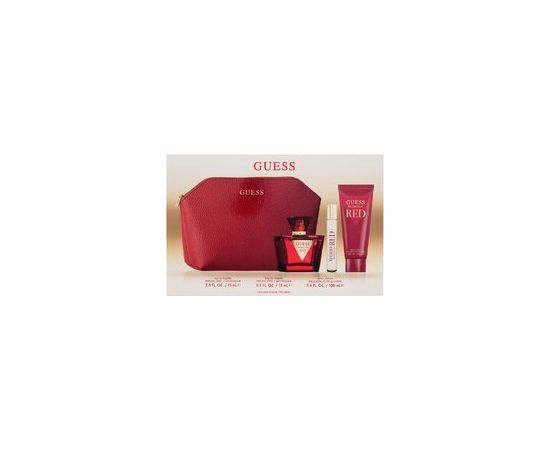 Guess Seductive Red Gift set EDT 75 ml, body lotion 100 ml, miniature EDT 15 ml and cosmetic bag 75ml Dāvanu komplekti