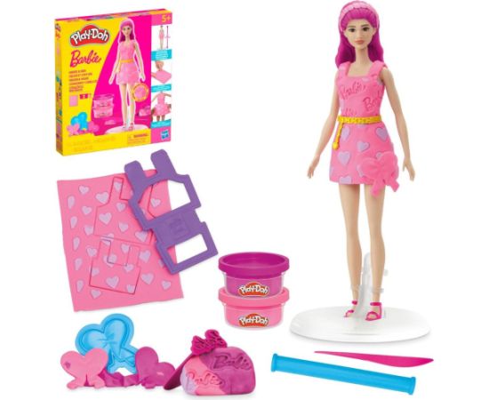 Hasbro Play-Doh: Fashion - Barbie Designer Dolls Hearts And Hair (G1357) интерактивные игрушки