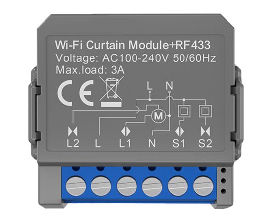 Avatto CMS16-RF-1 WIFI+RF smart curtain module Viedie slēdži