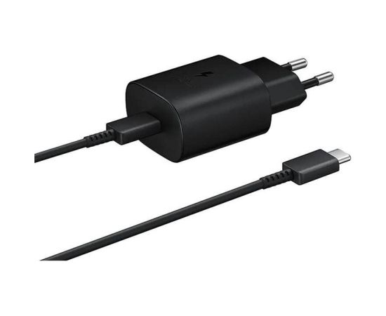 Samsung   EP-TA800EBE + EP-DA905BBE Samsung 25W Travel Charger + USB-C/USB-C Data Cable Black (OOB Bulk) Telefonu lādētāji 220v
