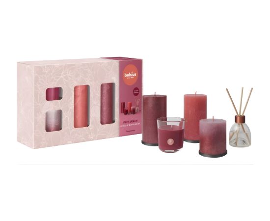 Bolsius Dāvanu komplekts Fruit Splash pomegranate Sveces un svečturi