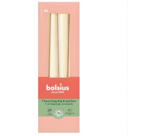 Bolsius Свечи настольные 4 шт. коробка 245/24мм перламутровые Свечи и подсвечники