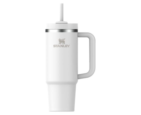 Stanley Termokrūze ar salmiņu The Quencher H2.O FlowState Tumbler 1.18L balta Termosi un Termokrūzes