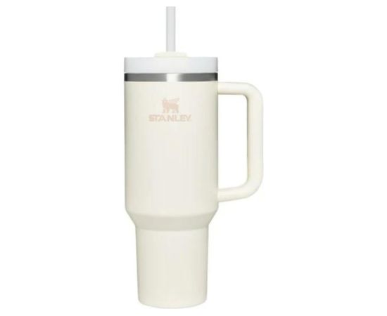 Stanley Termokrūze ar salmiņu The Quencher H2.O FlowState Tumbler 1.18L krēmkrāsā Termosi un Termokrūzes