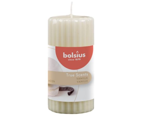 Bolsius Svece arom. cilindrs True Scents Ø120x58mm vanilla Sveces un svečturi