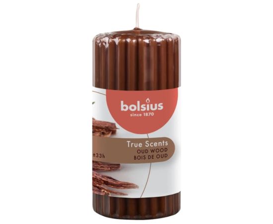 Bolsius Svece arom. cilindrs True Scents Ø120x58mm oud wood Sveces un svečturi