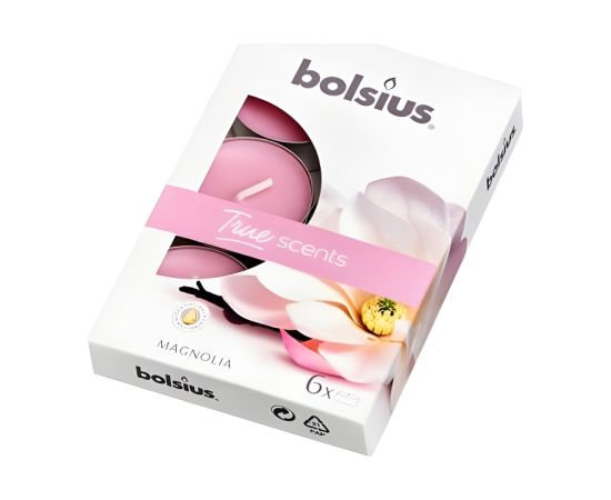 Bolsius Tējas sveces arom. 6 gab.True Scents magnolia Sveces un svečturi