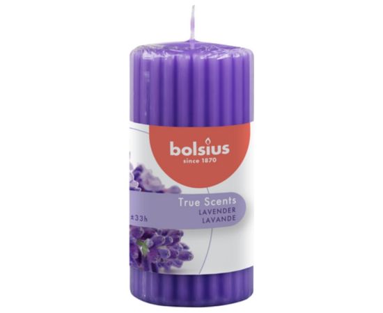 Bolsius Svece arom. cilindrs True Scents Ø120x58mm lavender Sveces un svečturi