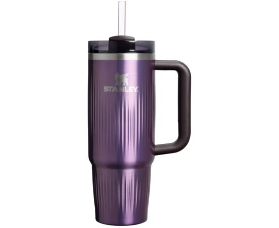 Stanley Termokrūze ar salmiņu The Quencher H2.0 Fluted Tumbler 0.89L spīdīgi gaiši violeta Termosi un Termokrūzes
