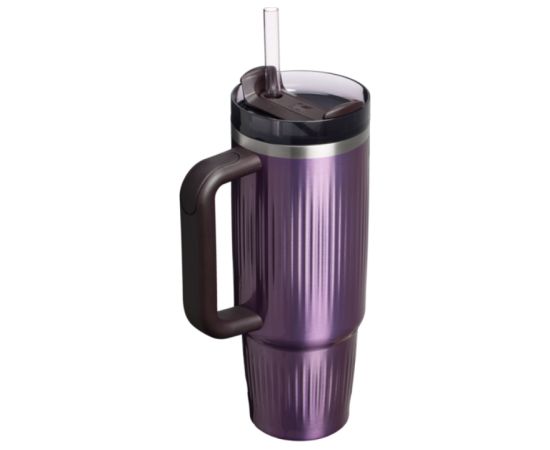 Stanley Termokrūze ar salmiņu The Quencher H2.0 Fluted Tumbler 0.89L spīdīgi gaiši violeta Termosi un Termokrūzes