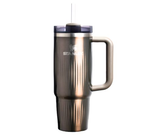 Stanley Termokrūze ar salmiņu The Quencher H2.0 Fluted Tumbler 0.89L metāliski brūns Termosi un Termokrūzes