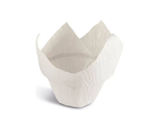 Guardini Kēksiņu papīra formiņas 12 gab. baltas Air Fryer Ø8,5x8cm Konditorejas piederumi