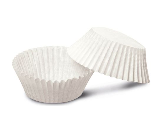 Guardini Kēksiņu papīra formiņas 100 gab. baltas Easy Bake Bio Ø7x3cm Konditorejas piederumi
