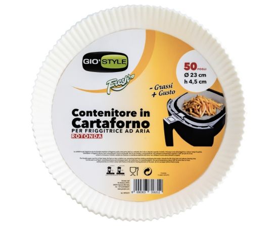 Gio`style Посуда для выпечки 50 шт Ø23 см для фритюрницы Кондитерская принадлежность