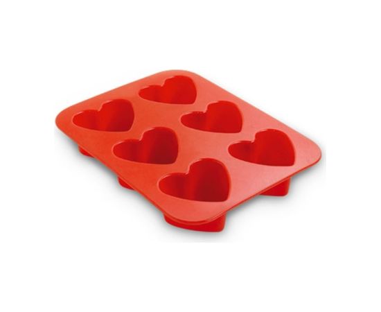 Guardini Сердечки 6 штук силиконовые Джульетта 17x22,5x3,8см Кондитерская принадлежность