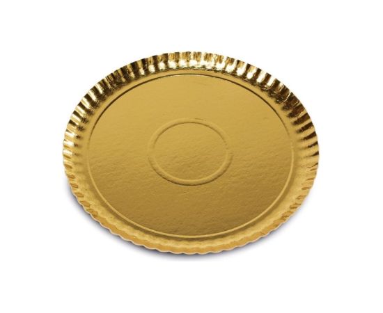 Guardini Papīra paplātes zelta krāsā komplekts 3 gab. Easy Bake Ø 24 cm Konditorejas piederumi