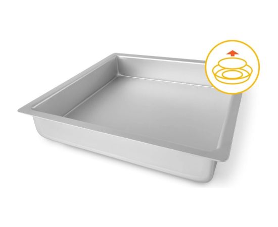 Guardini Форма для торта квадратная со съемным дном Professional 26x26x5 см Кондитерская принадлежность