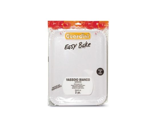 Guardini Papīra paplātes baltas komplekts 2 gab. Easy Bake 28 x 42 cm Konditorejas piederumi