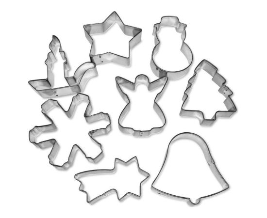 Guardini Набор из 8 форм для пряников в металлическом кольце Кондитерская принадлежность