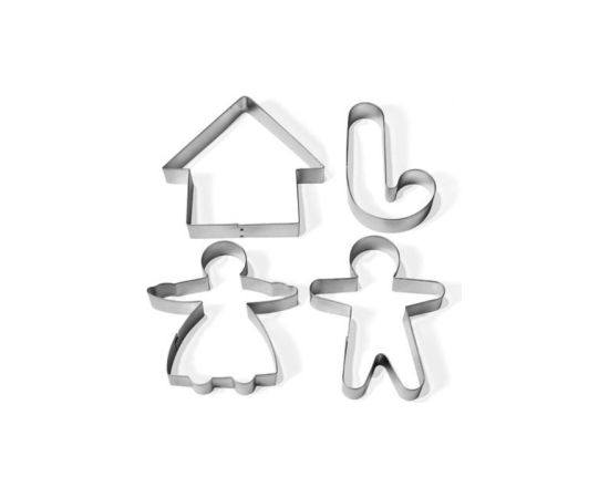 Guardini Набор из 4 форм для пряников в блистере 28 x 19 x 2 см Кондитерская принадлежность