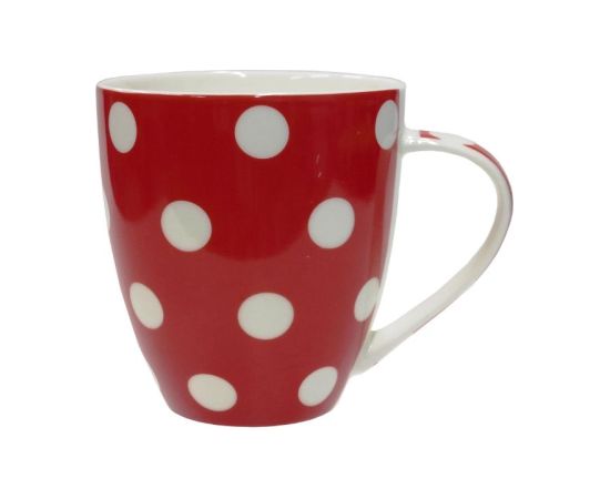 Asi Collection Кружка "Dots" 513 мл красная с белыми точками Столовые приборы