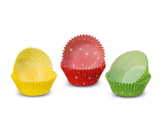 Guardini Kēksiņu papīra formiņas 100 gab. krāsainas Easy Bake Ø 4.3 x 2.3 cm Konditorejas piederumi