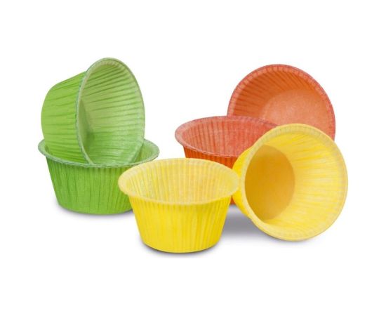 Guardini Kēksiņu papīra formiņas 6 gab. krāsainas Easy Bake Ø 5 x 4 cm Konditorejas piederumi