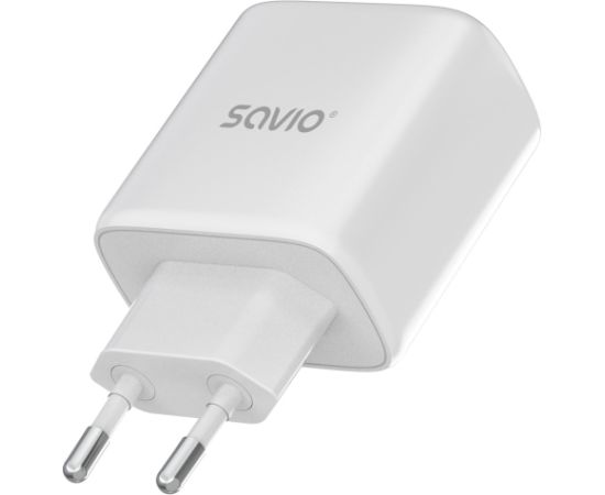 Savio LA-12 mobile device charger Universal White AC Fast charging Indoor Зарядные устройства
