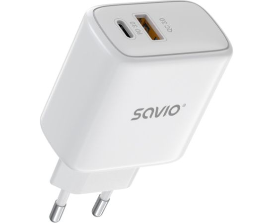 Savio LA-12 mobile device charger Universal White AC Fast charging Indoor Зарядные устройства