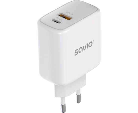 Savio LA-12 mobile device charger Universal White AC Fast charging Indoor Зарядные устройства