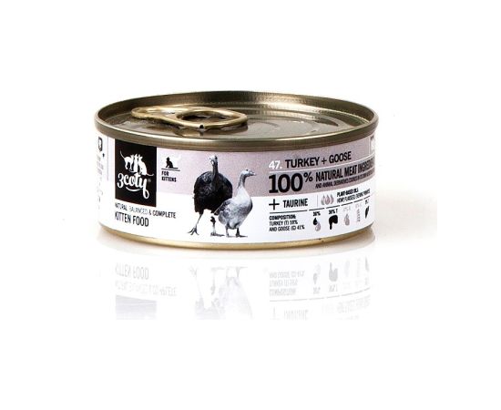 3COTY Turkey with goose For kittens - wet cat food - 80g Kaķu konservi