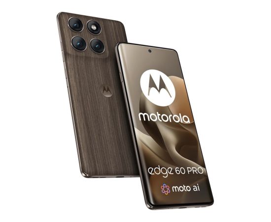 Motorola Edge 60 Pro 6.7" Dual SIM Android 15 USB Type-C 12 GB 512 GB 6000 mAh Brown Мобильные телефоны