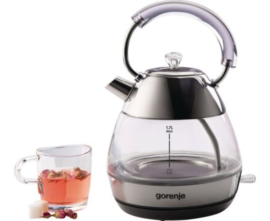 Gorenje K17GPD electric kettle 1.7 L 2200 W Stainless steel Tējkannas (elektriskās)