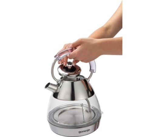 Gorenje K17GPD electric kettle 1.7 L 2200 W Stainless steel Tējkannas (elektriskās)