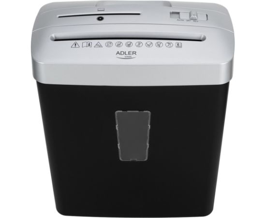 Adler Niszczarka do dokumentów CAMRY CR 1037s srebrna Dokumentu smalcinātāji