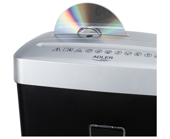 Adler Niszczarka do dokumentów CAMRY CR 1037s srebrna Dokumentu smalcinātāji