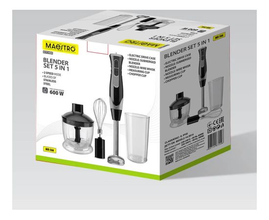 Blender zestaw 500W MR-566 MAESTRO Погружные блендеры - измельчители