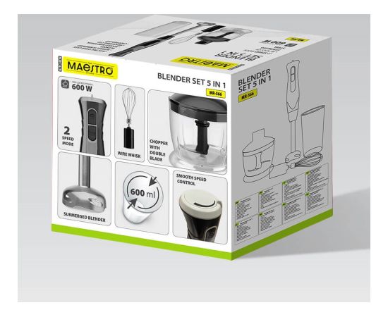 Blender zestaw 500W MR-566 MAESTRO Погружные блендеры - измельчители